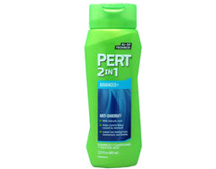 Pert Anti-Caspa 2 en 1: botella visible, cabellera más limpia y equilibrada.