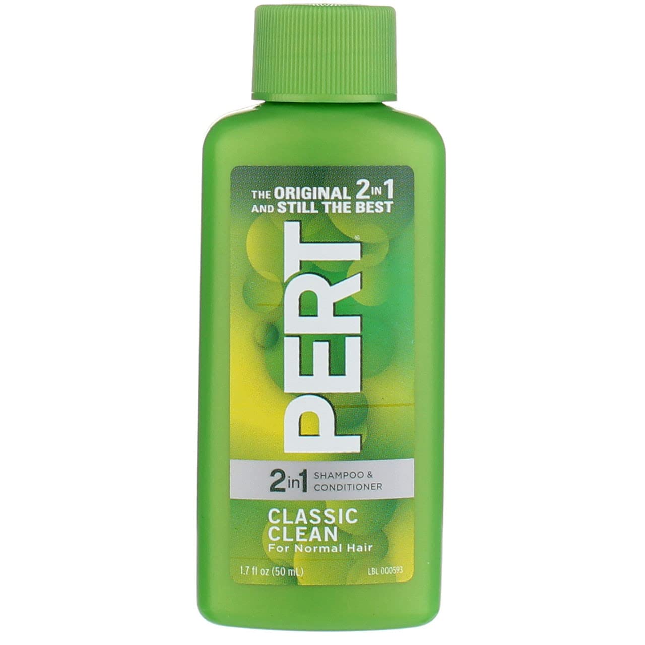 Pert Plus Happy Medium 2 en 1, botella frontal, cabello suave y fácil de peinar.
