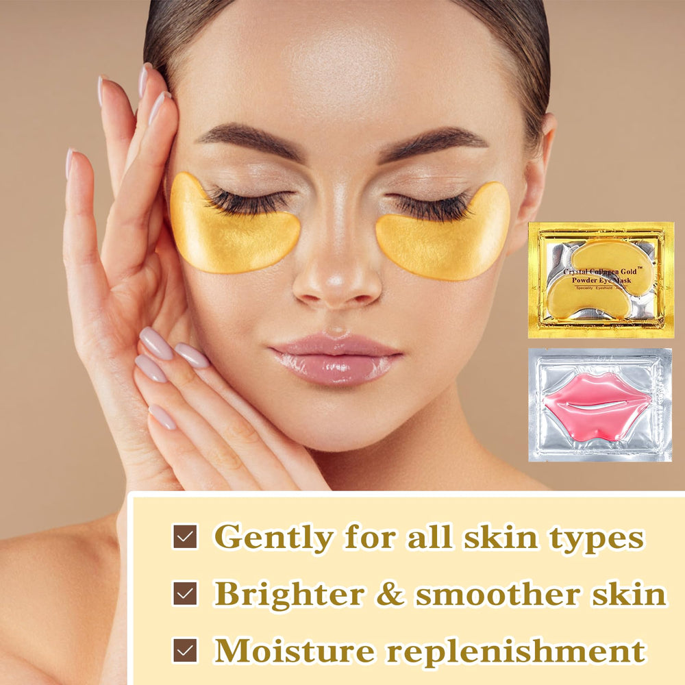 PERVALA parches oculares 24K oro, absorción rápida para ojos hidratados.