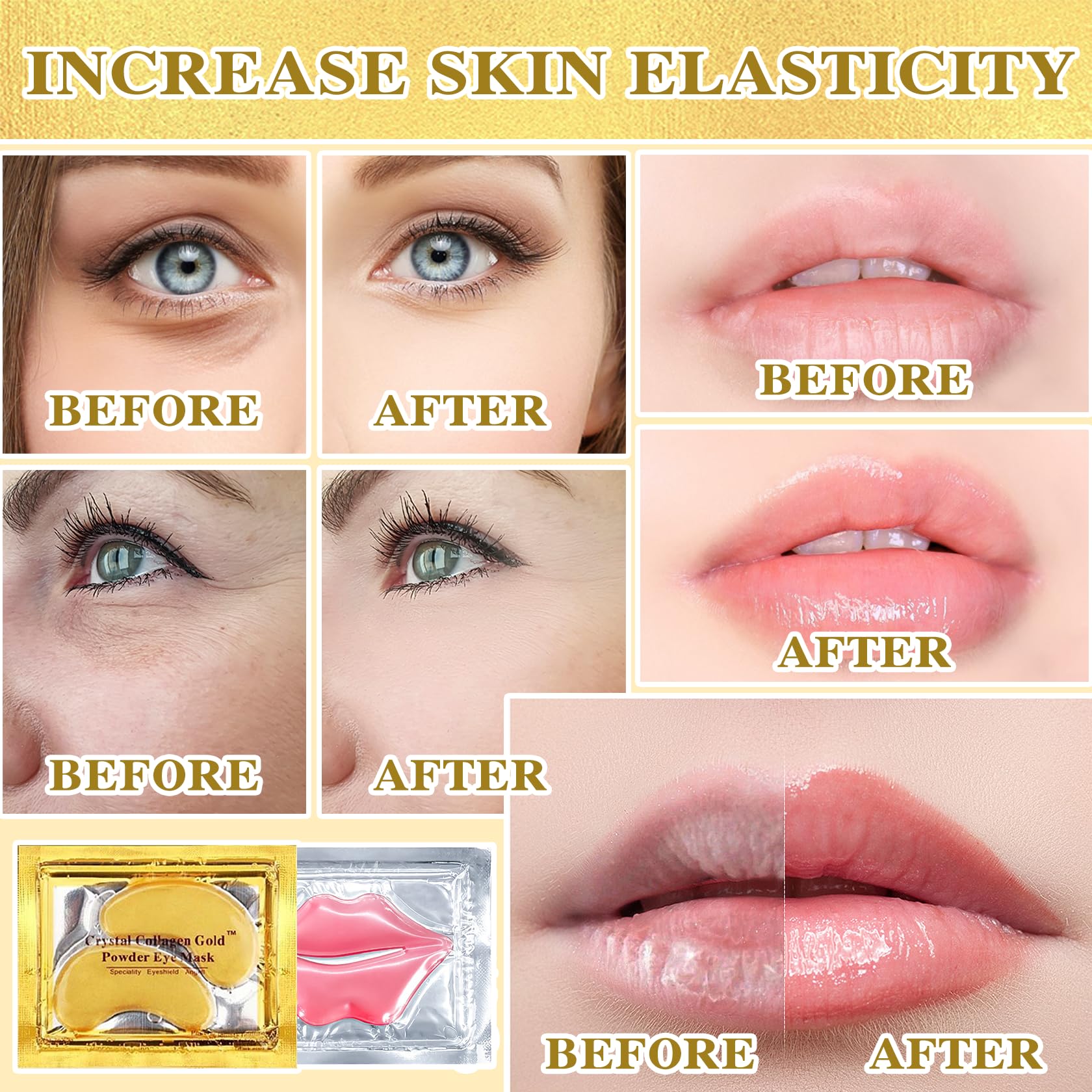 PERVALA kit de cuidado facial labios y ojos para una rutina rápida.