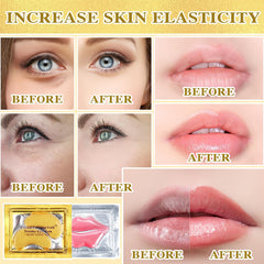 PERVALA kit de cuidado facial labios y ojos para una rutina rápida.