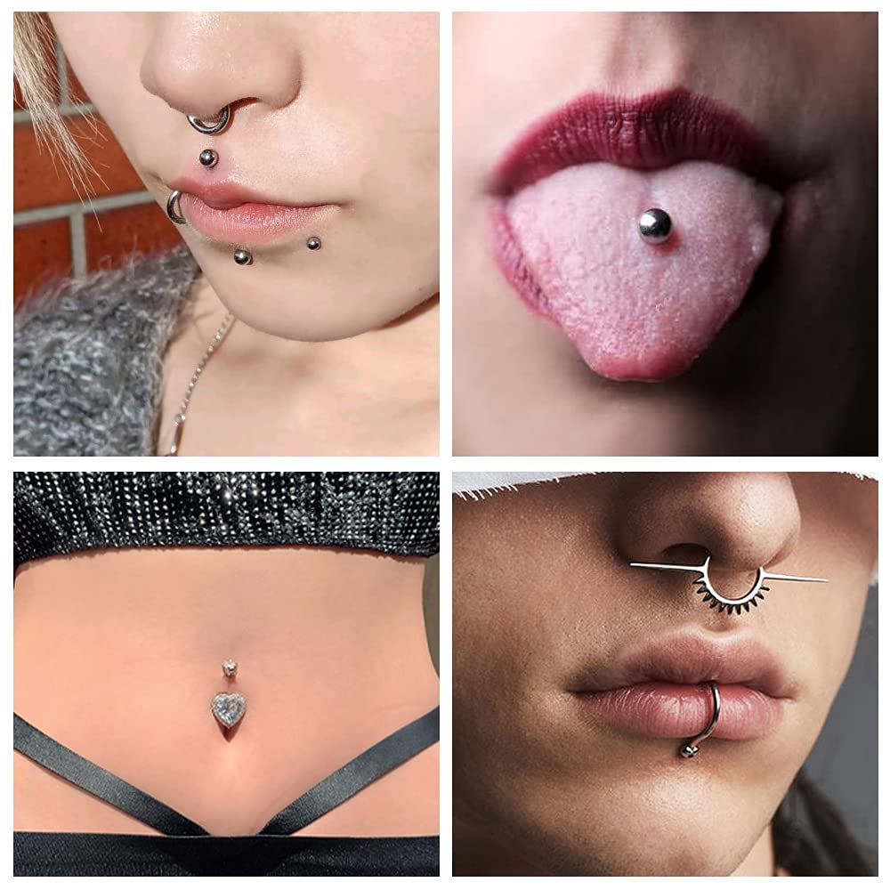 Agujas Peslief para piercing oreja-tragus, 14G, procedimiento profesional seguro