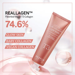 Textura suave de PESTLO Baby Collagen Glow Mask para hidratación