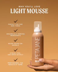 Peta Jane Mousse aplicación rápida: bronceado uniforme en minutos