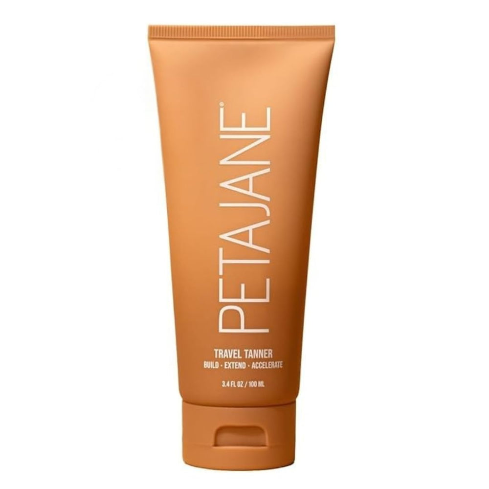 Peta Jane Tan Extender Lotion en bote, hidratación suave para una aplicación cómoda.