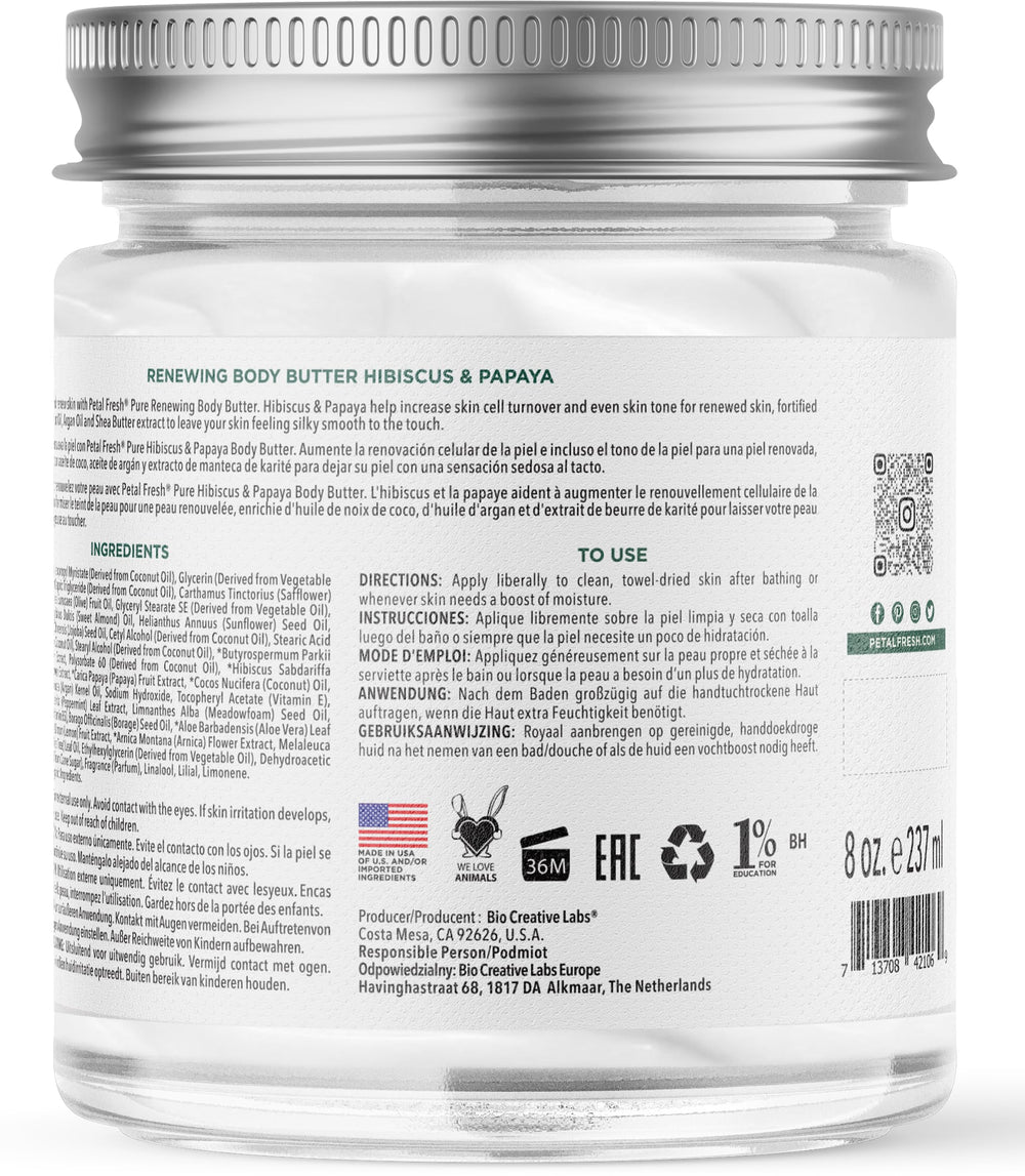 Frasco de 8 oz Petal Fresh, aplicación fácil para piel suave