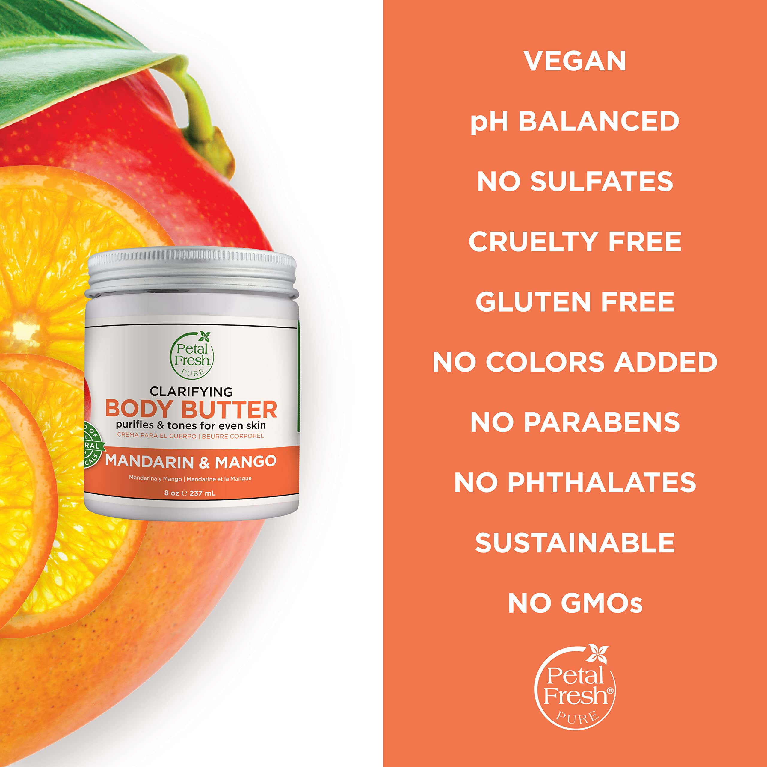 Petal Fresh Manteca vegana, libre de crueldad para uso diario.