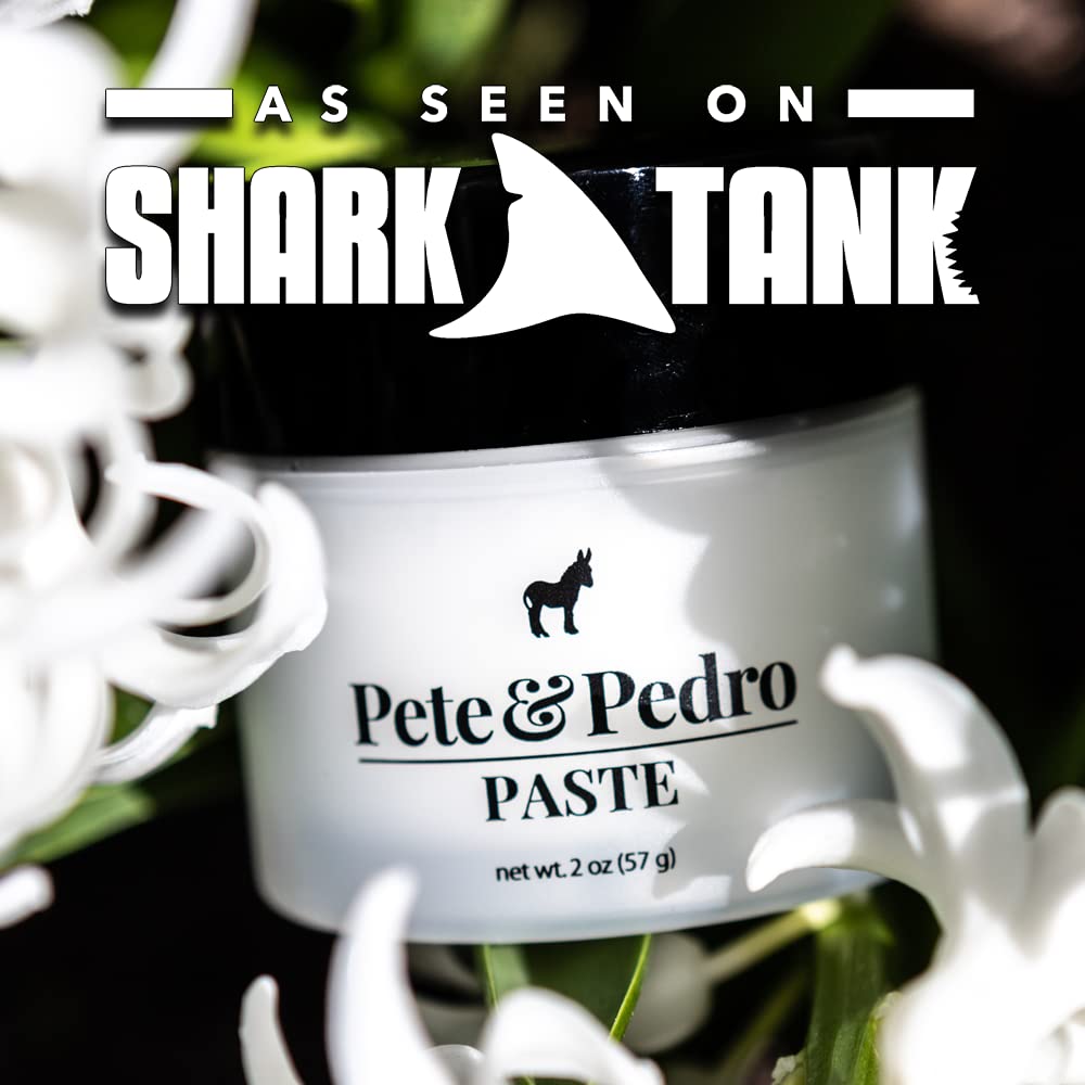 Argan and coconut oils in Pete and Pedro Paste for hydration and a healthy shine.