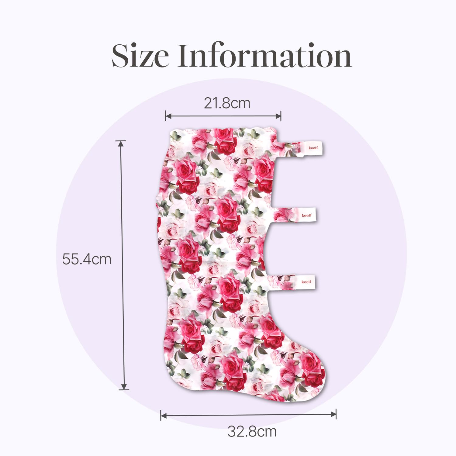 Petitfee Koelf Rose Petal Satin Leg Mask hidratación profunda con ceramides.