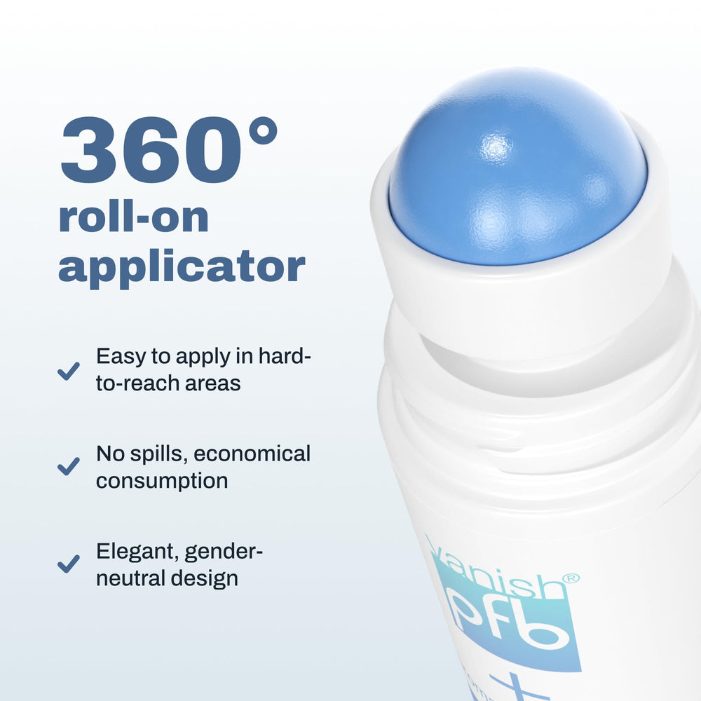 PFB Vanish, aplicador roll-on facilita aplicación rápida y precisa.