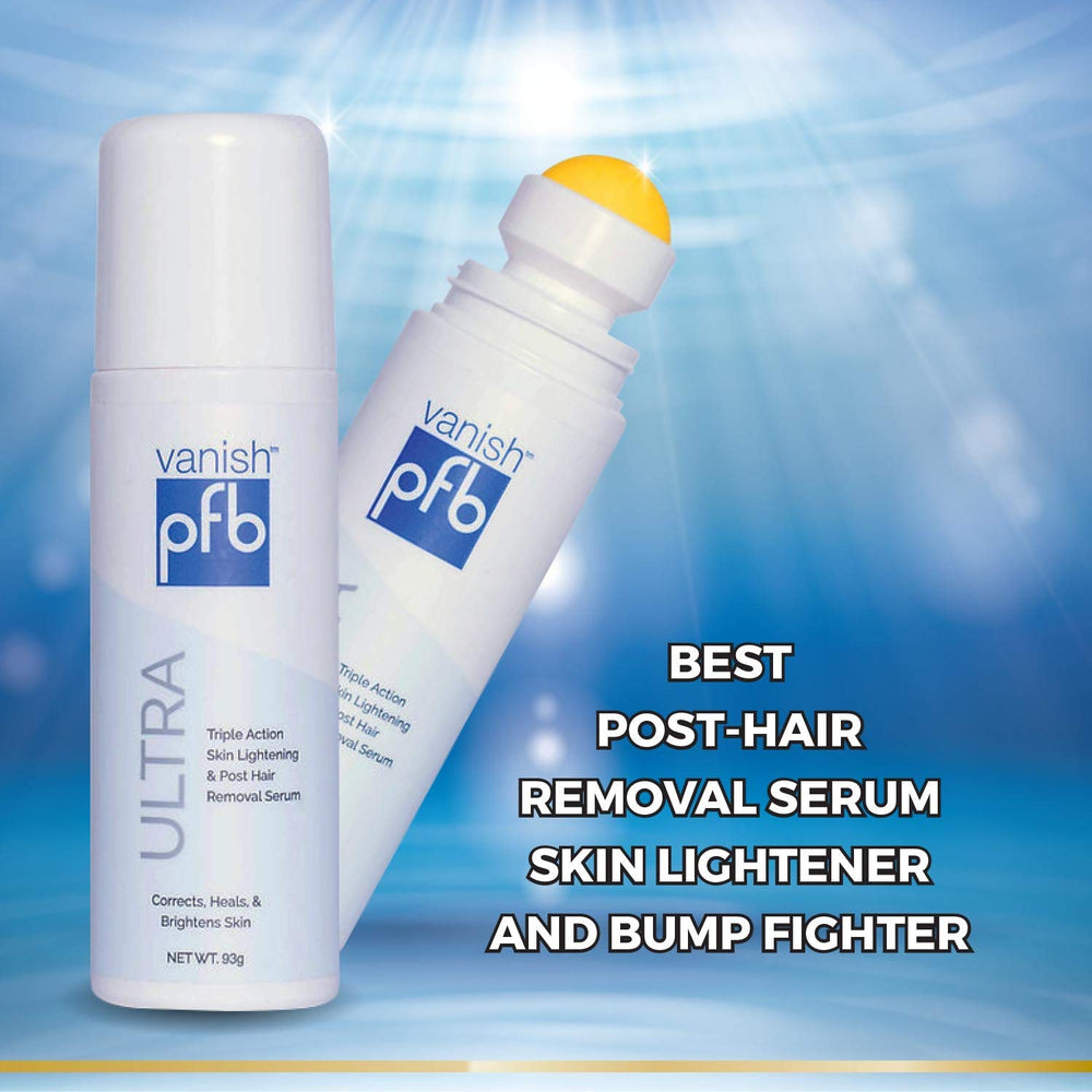Reducción de roces y bultos tras el afeitado con PFB Vanish Ultra.
