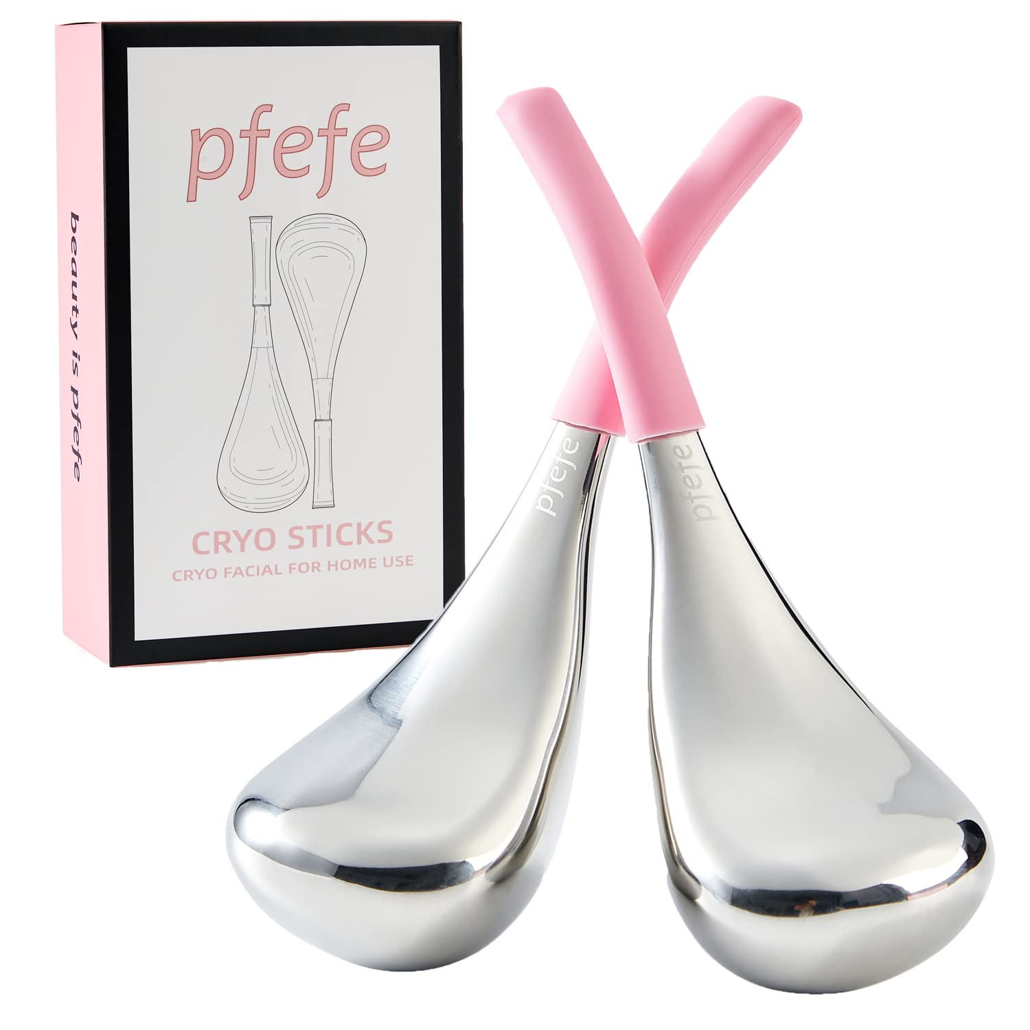 pfefe Cryo Sticks rostro: masaje frío mejora absorción y tono.
