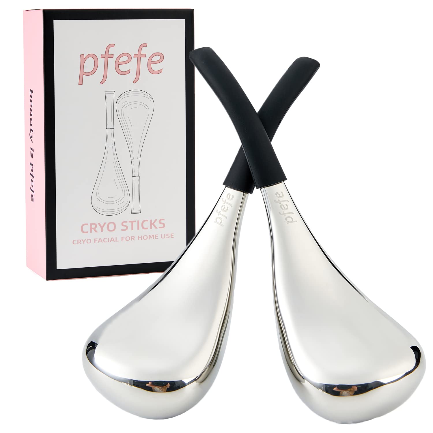 pfefe globos de hielo faciales para piel fresca y tono uniforme