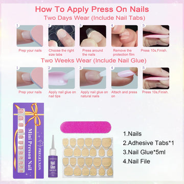 Pegatinas adhesivas PGELXON para uñas, solución rápida.
