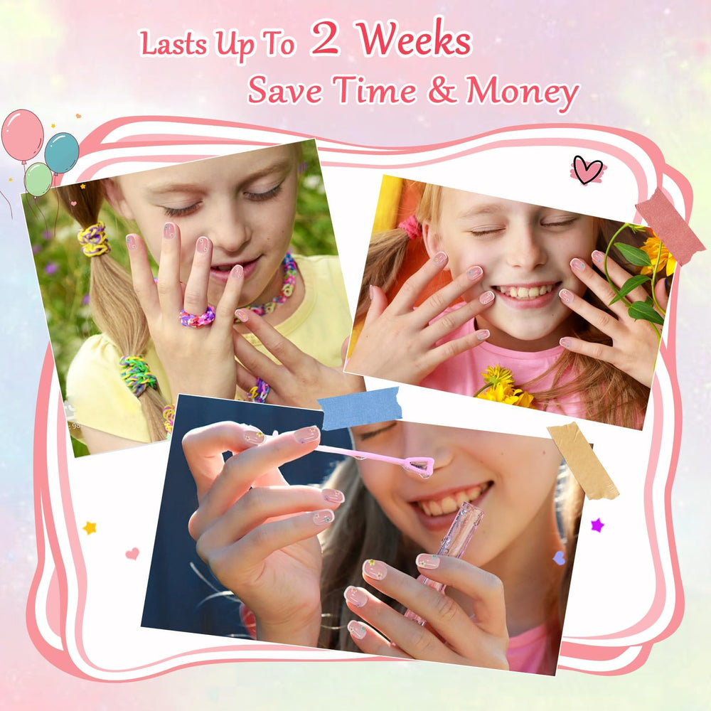 Set de 24 uñas PGELXON para niñas, regalo perfecto