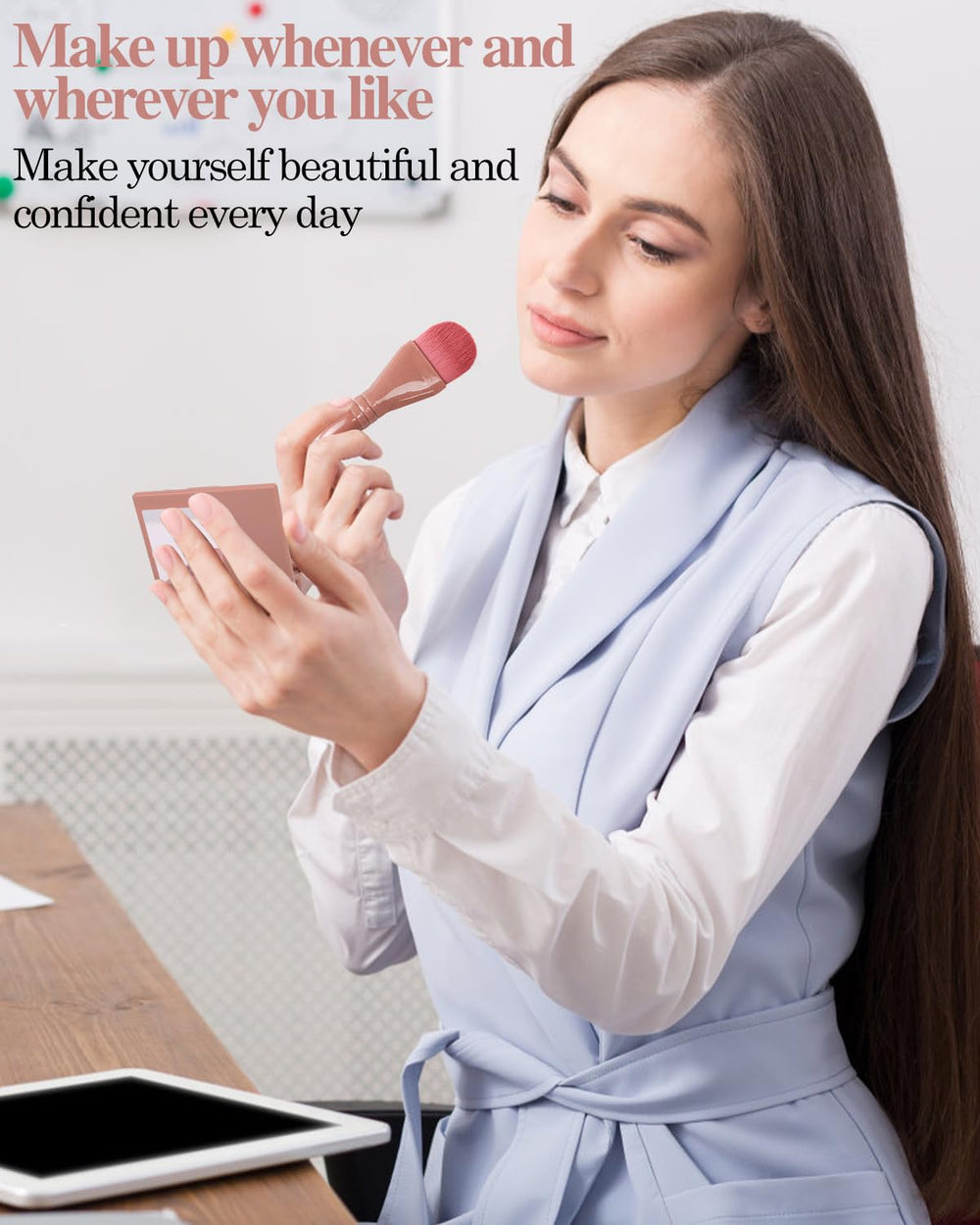 PGRODE kit de maquillaje de 5 brochas para uso diario y viaje
