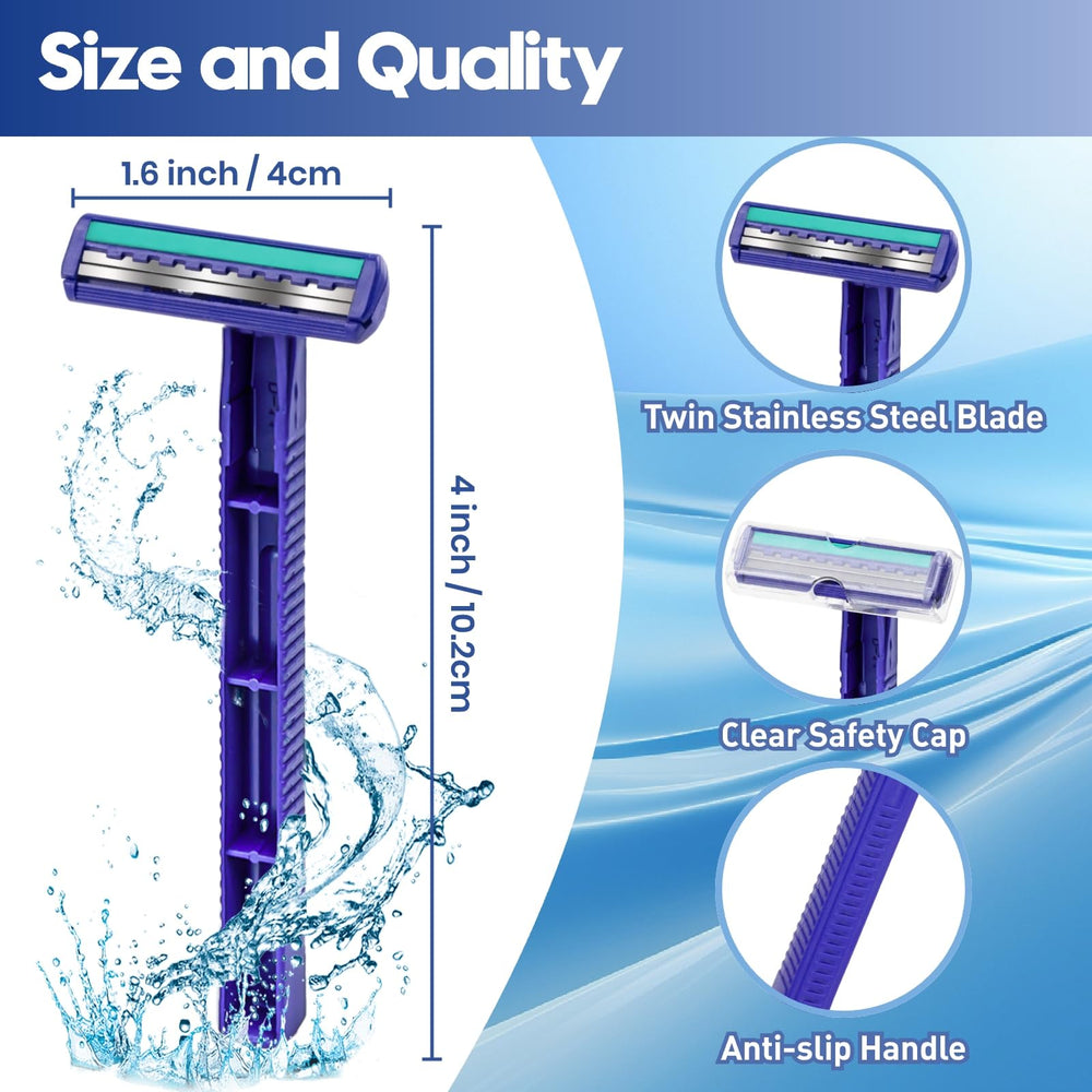 Lot bulk de 60 rasoirs jetables Phafaloop prêt à être utilisé.