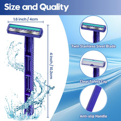 Lot bulk de 60 rasoirs jetables Phafaloop prêt à être utilisé.