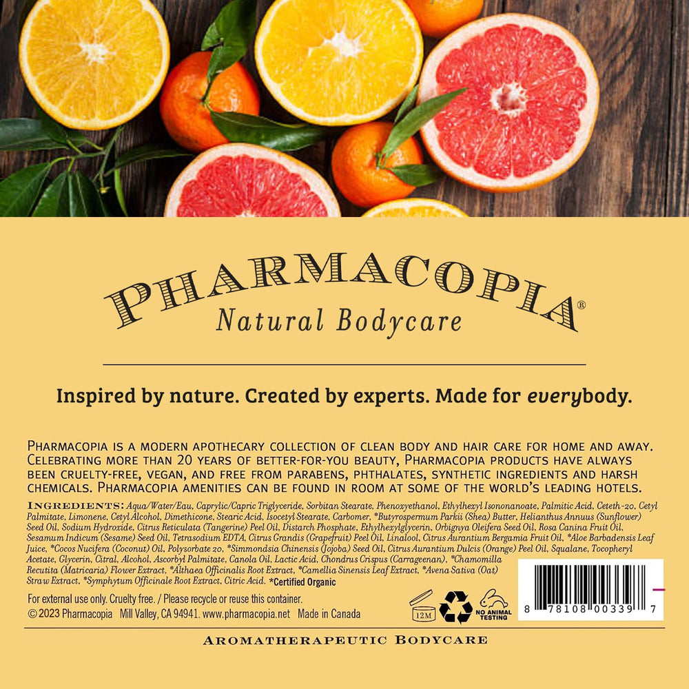 Pharmacopia Citrus Shampoo : aromes d'agrumes pour evoquer la fraicheur
