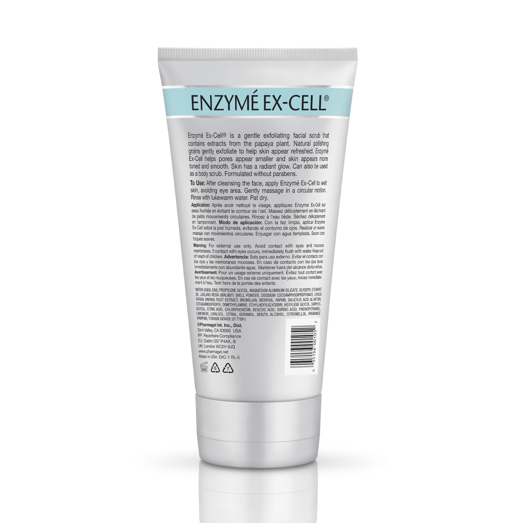 Pharmagel Enzyme Ex-Cell, texture gommage: grains fins pour exfolier en douceur.