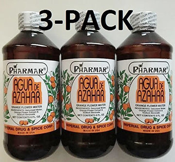 Pharmark Agua de Azahar, botella frontal, ideal para ritual de aromaterapia y uso culinario suave.