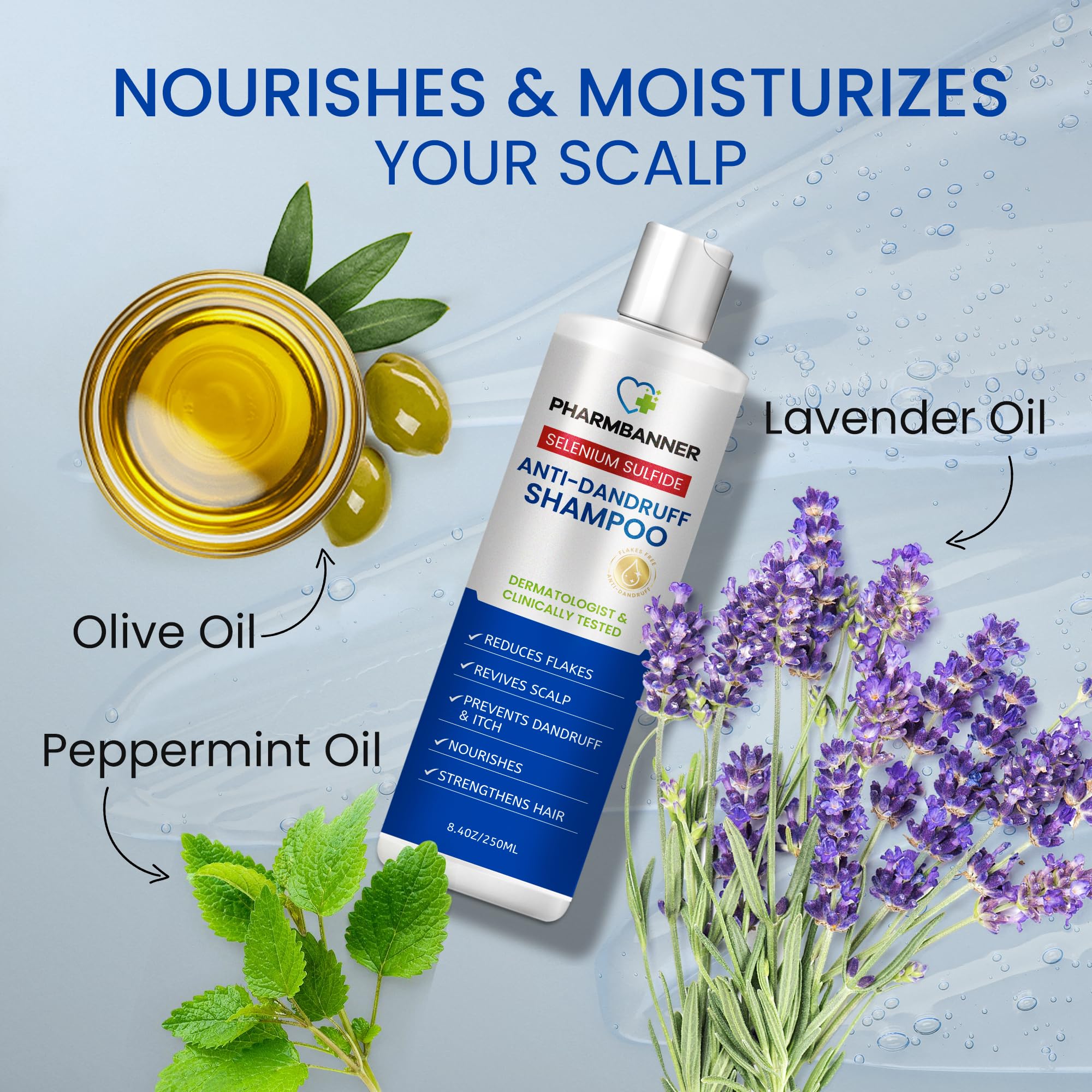 PHARMBANNER cabello limpio y revitalizado tras el lavado