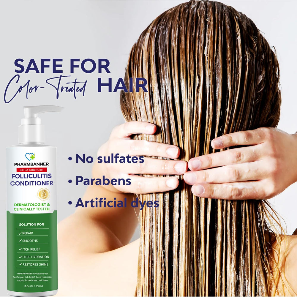 PHARMBANNER cabello-teñido-condicionador-apto-color: cuida la hidratación sin perder vitalidad.