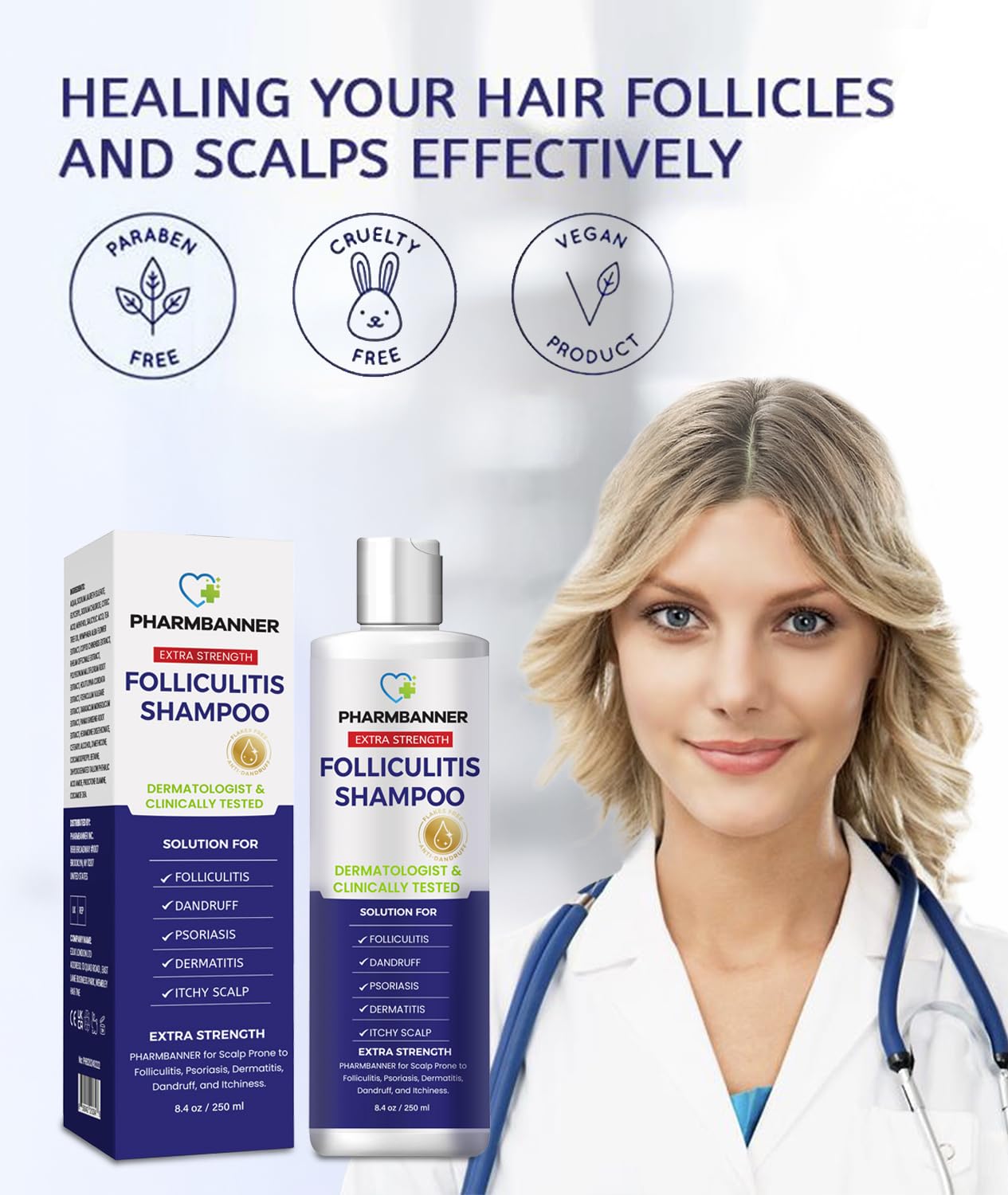 PHARMBANNER Hydratation apaisante – soulage les sensations de tiraillement.