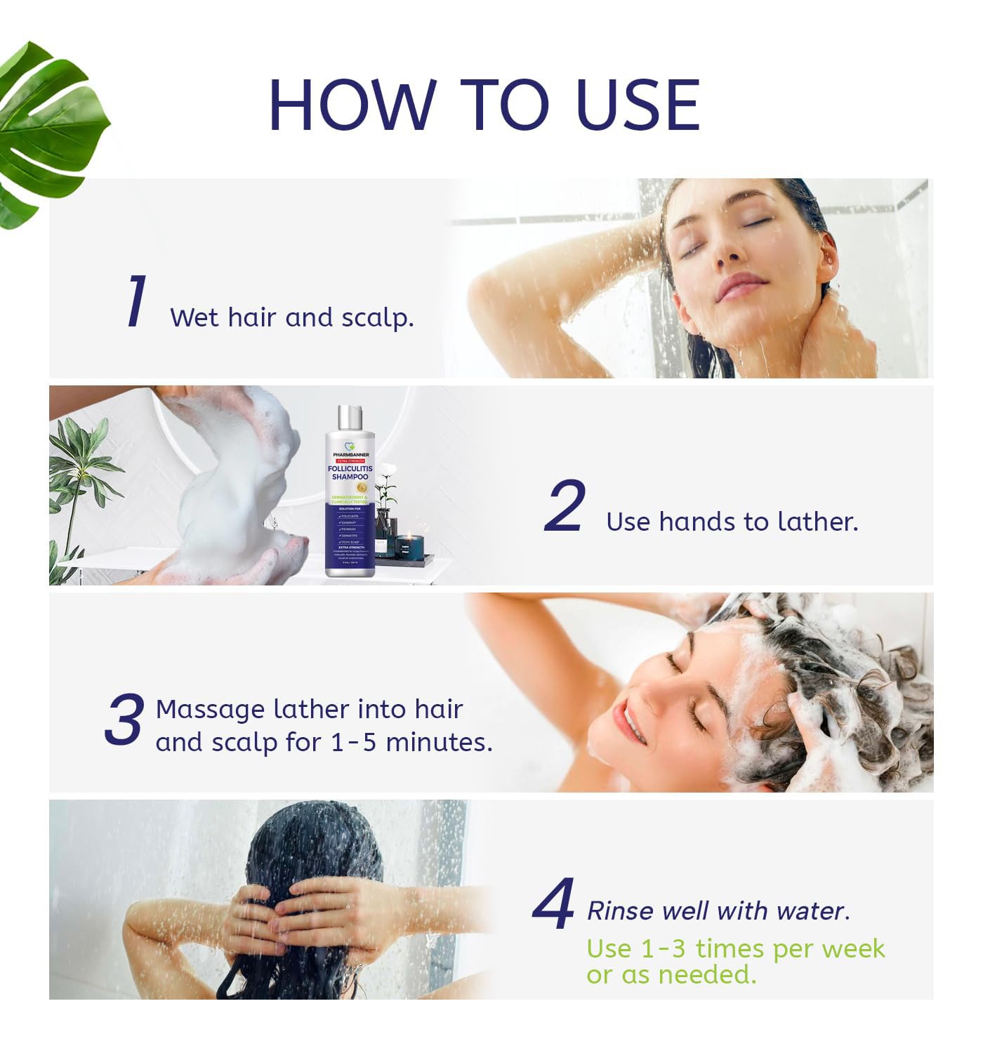 PHARMBANNER Temps d’action 3 à 5 minutes – absorption optimale des actifs.