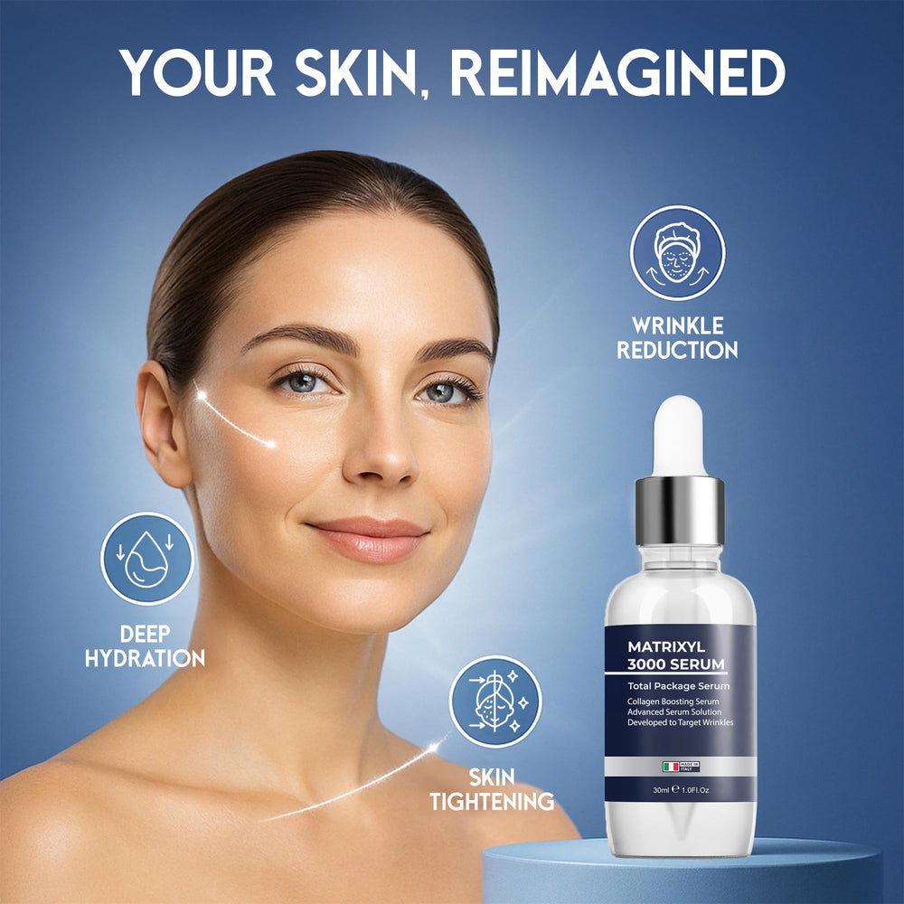 Pharmlitalia Argireline serum application close-up targeting expression lines.