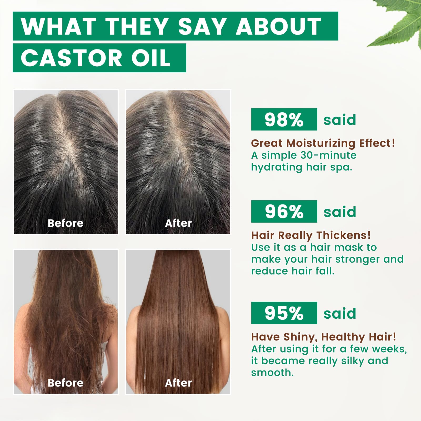 PHATOIL cuidado de uñas, cejas y pestañas con aceite de ricino para aspecto nutrido