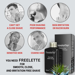 Pherolink Freelette post-afeitado loción: calma la piel tras el afeitado y reduce irritación.