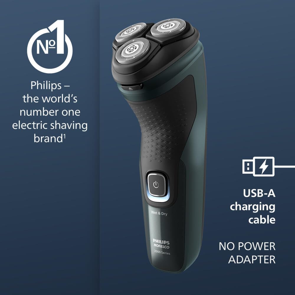 Philips Norelco 2600 diseño ergonómico con mango antideslizante
