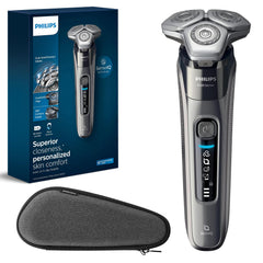 Afeitadora Philips Norelco 9000: afeitado suave, seco o húmedo según preferencia.