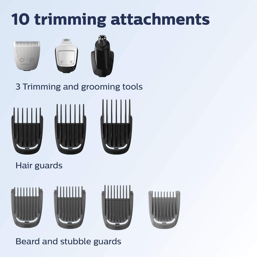 Philips Norelco Multigroom 3000 motor reforzado para rendimiento estable