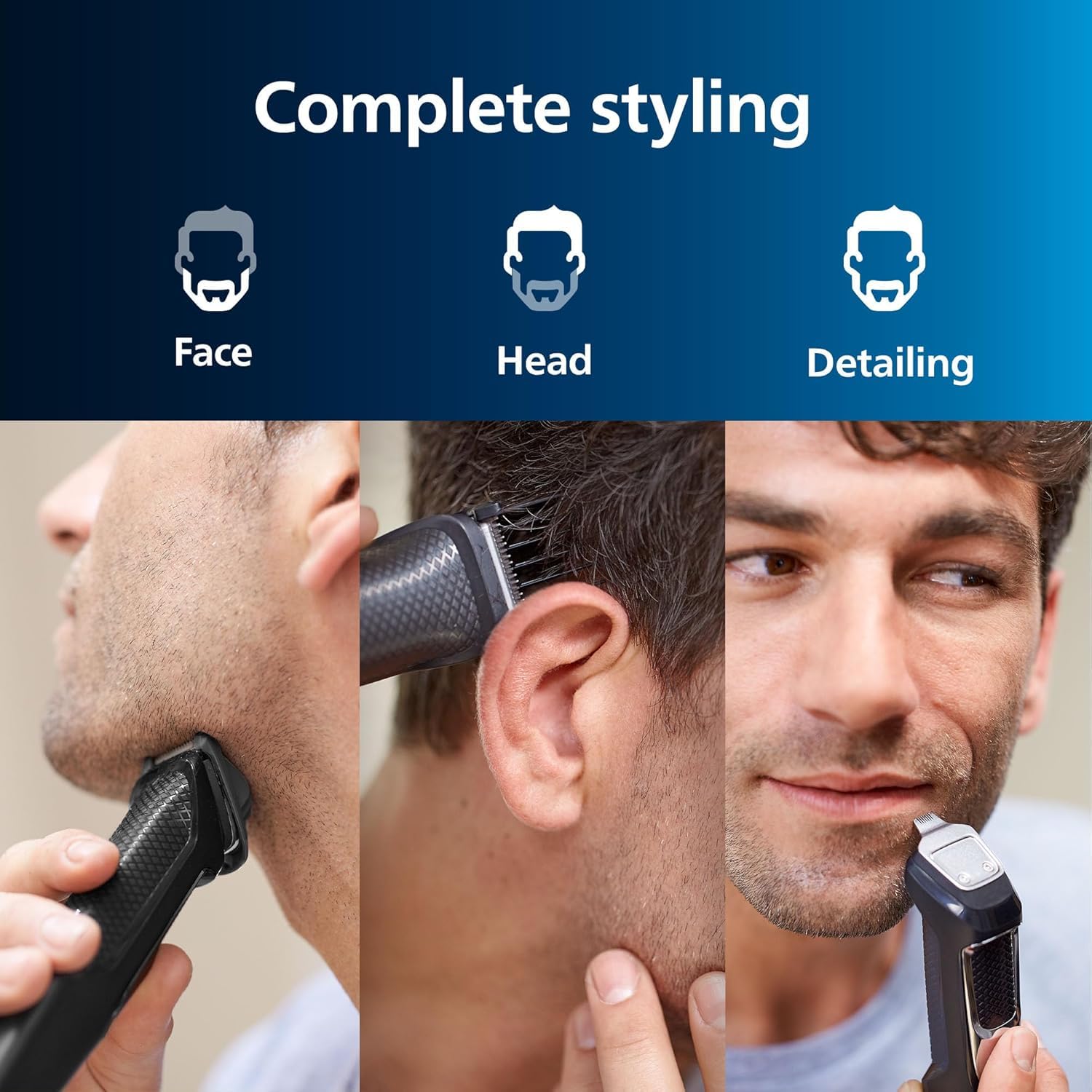Philips Norelco Multigroom: accesorios para rostro y cabeza.