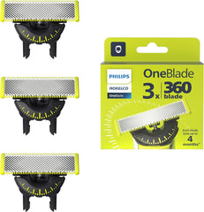 Philips OneBlade 360 Flex: hoja de recambio para afeitado cómodo y líneas precisas