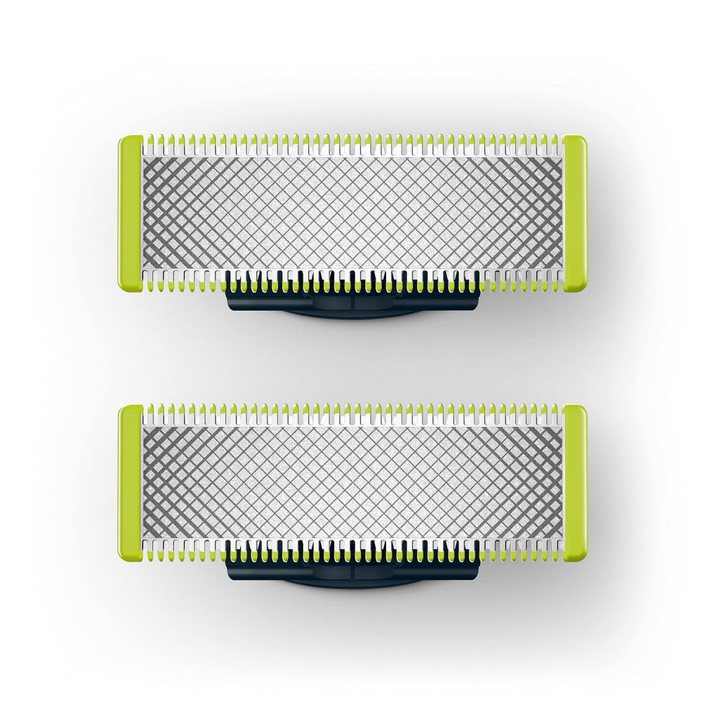 Hojas Philips OneBlade para barba, rendimiento constante y afeitado suave.