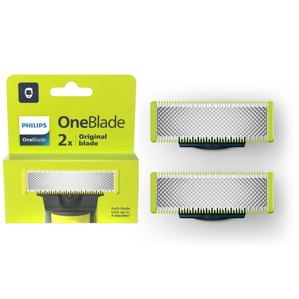 Philips OneBlade repuesto con dos hojas para recorte preciso y cómodo.