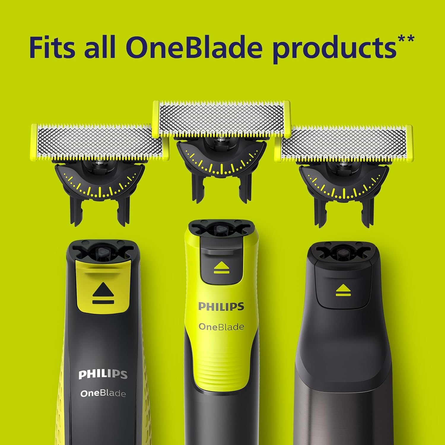 Philips OneBlade X2-360, borde de corte preciso para delinear contornos.