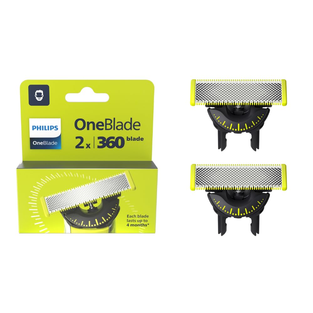 Philips OneBlade X2-360, cuchilla de doble vía para afeitado cómodo.