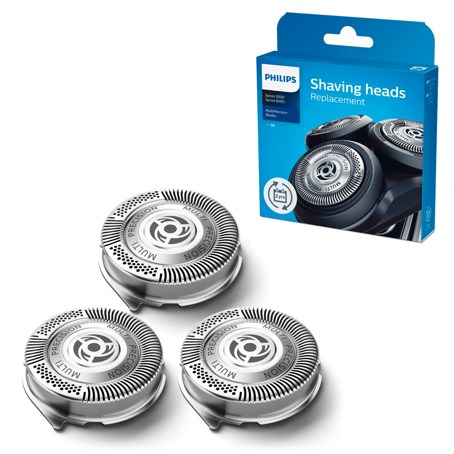 Philips SH50/50: cuchillas de repuesto para Series 5000 para afeitado suave