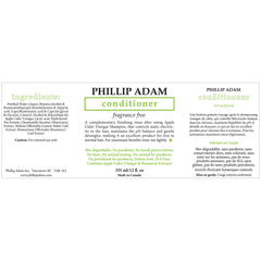 Ingrédients à base de vinaigre de cidre utilisés par Phillip Adam.