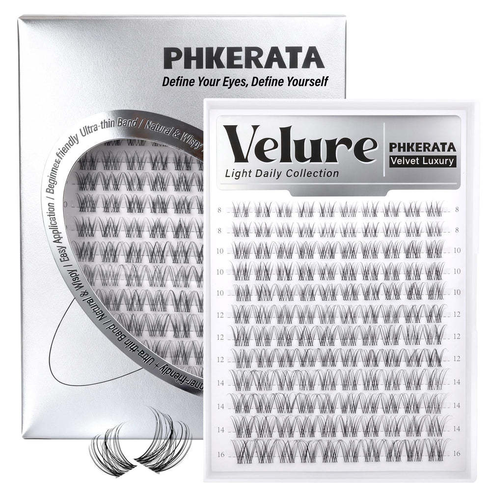 PHKERATA Velure Racimos de Pestañas textura delicada para apariencia natural