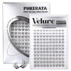 PHKERATA Velure Racimos de Pestañas textura delicada para apariencia natural