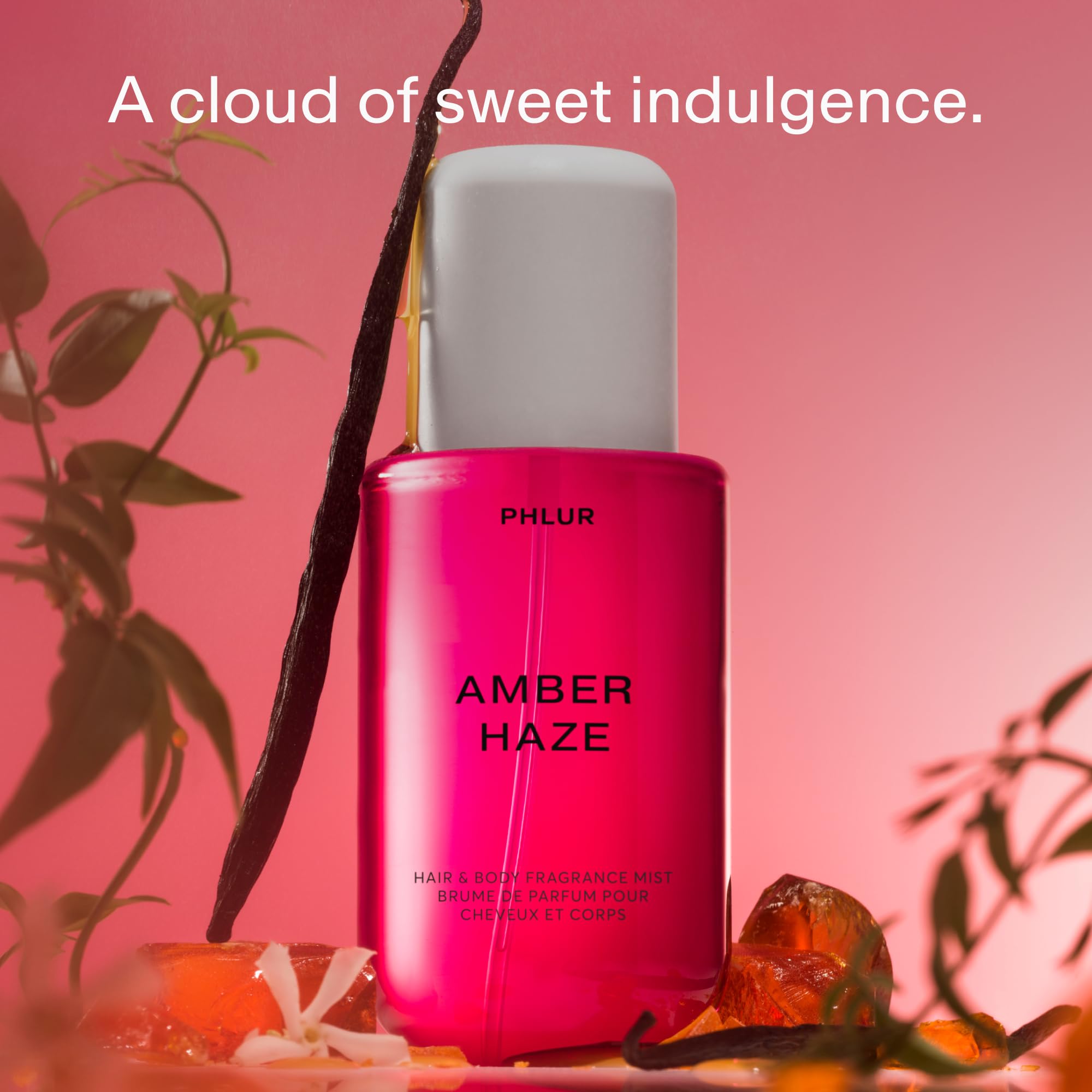 PHLUR Amber Haze, notas-top: perfil aromático inicial para uso diario.