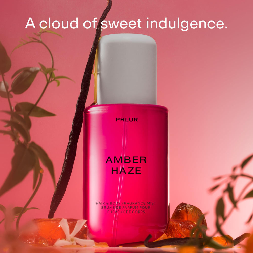 PHLUR Amber Haze, notas-top: perfil aromático inicial para uso diario.