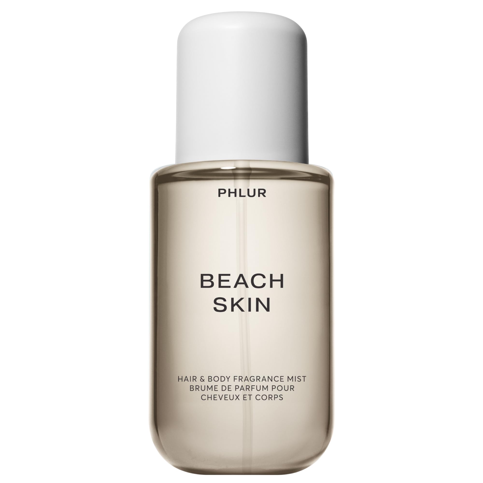 PHLUR Beach Skin Frasco: bruma versátil para piel y cabello, aroma ligero.