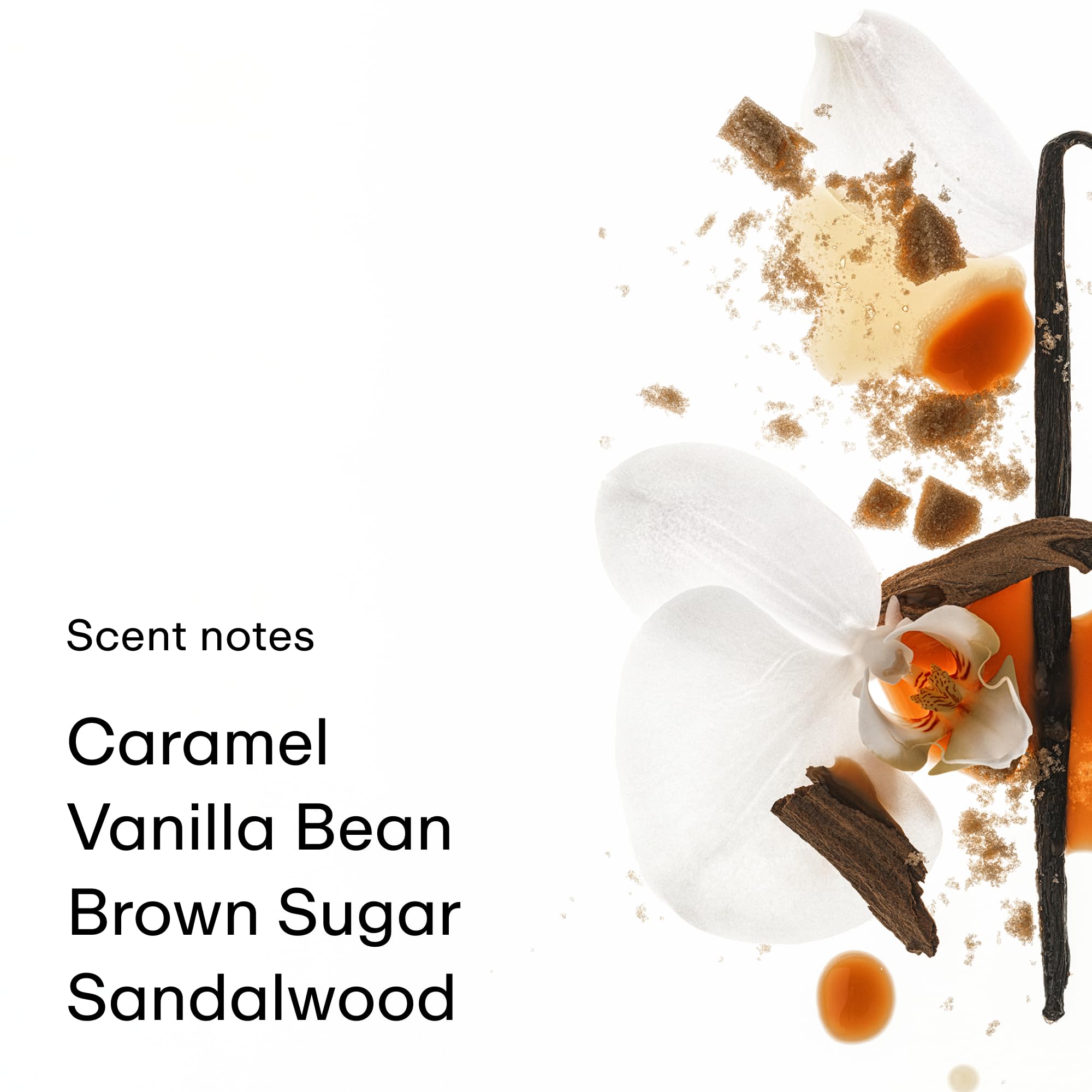 PHLUR Caramel Skin: etiqueta legible que destaca la transparencia de ingredientes.