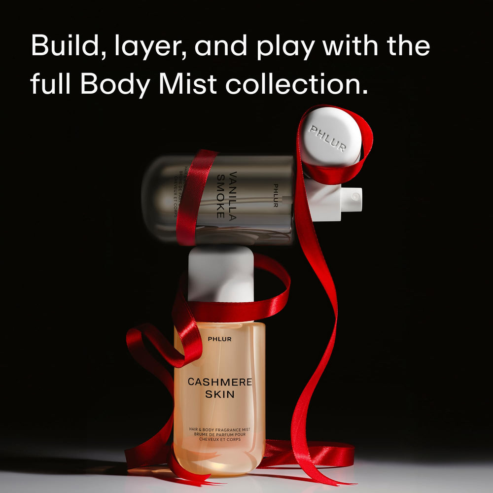 PHLUR Cashmere Skin bruma empaque elegante y sofisticado.